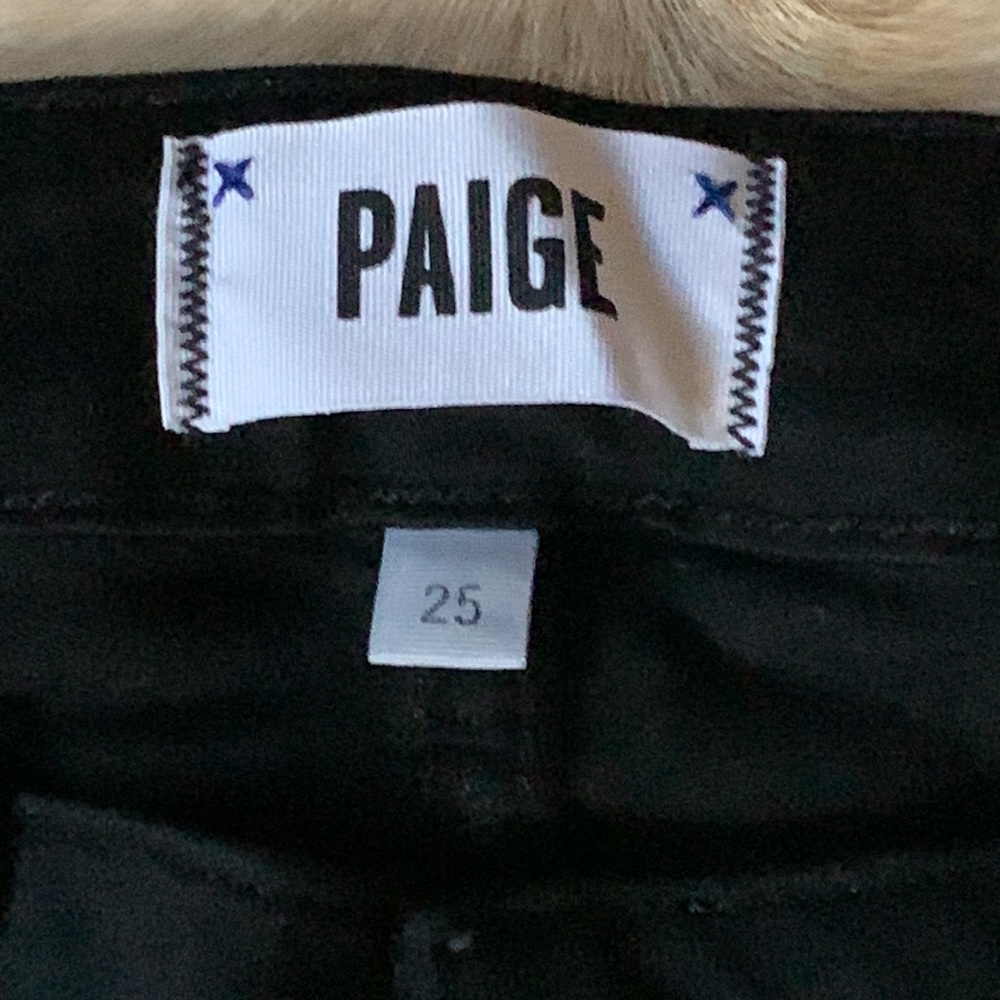Paige BLACK Stretch “Verdugo Ultra SKINNY” Jeans - Picture 4 of 12